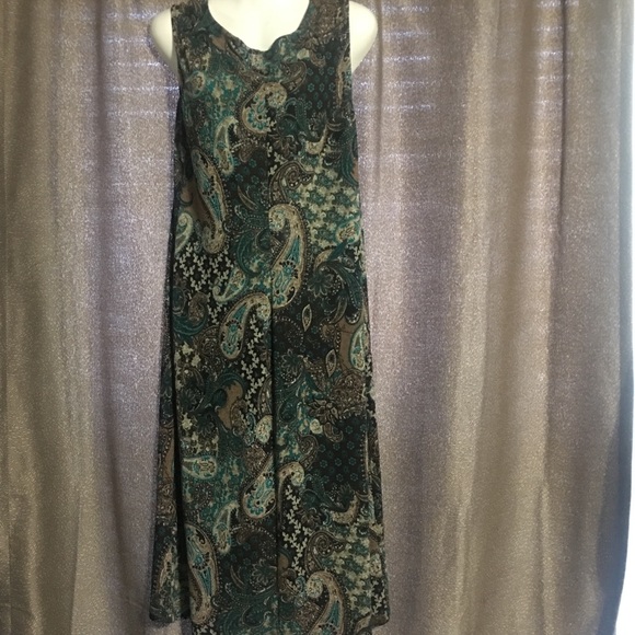 Chelsea Suite size 10 multi color maxi dress - Picture 1 of 2